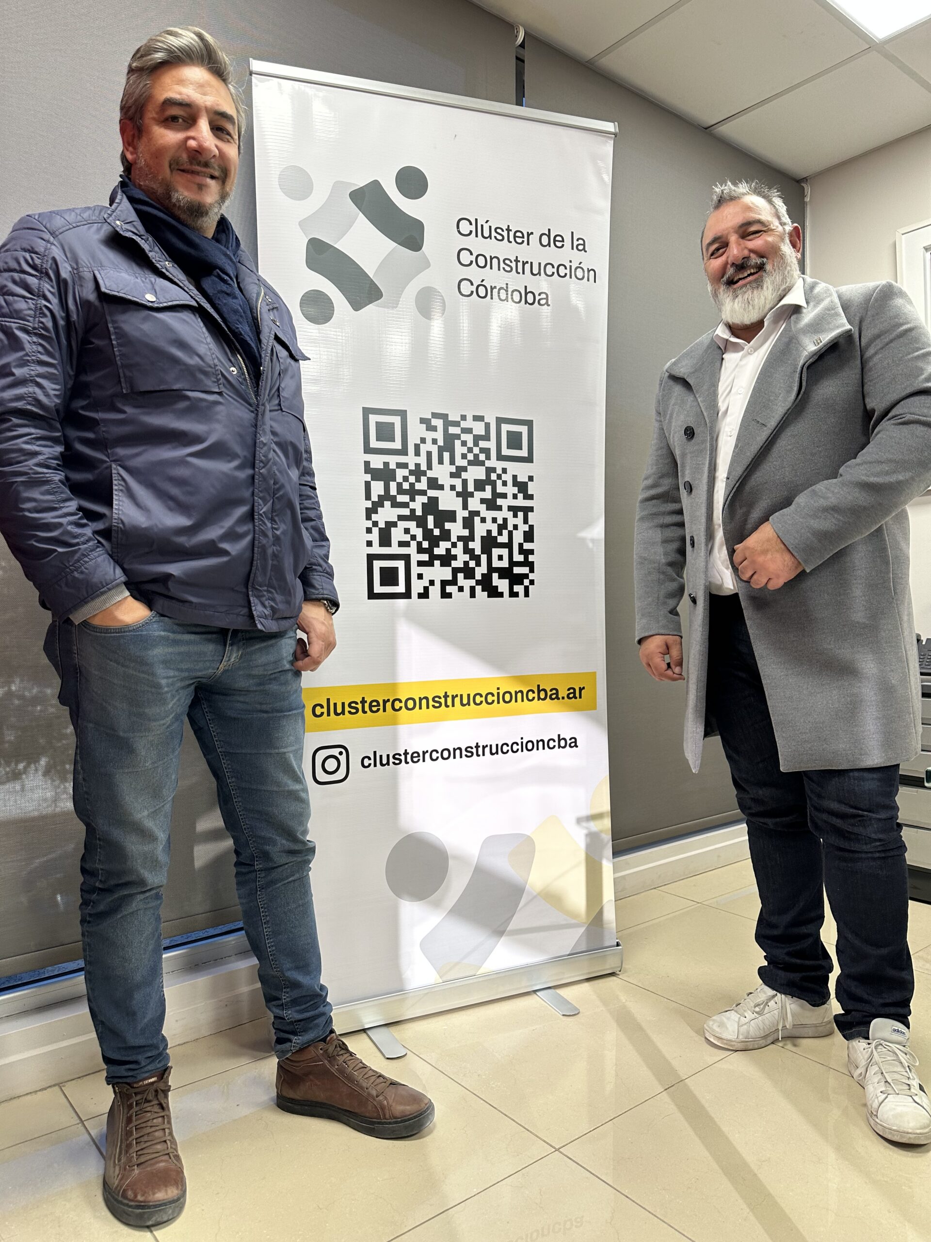 Pablo Siciliano, secretario y Pablo Balian, presidente Clúster de la Construcción Córdoba (1)